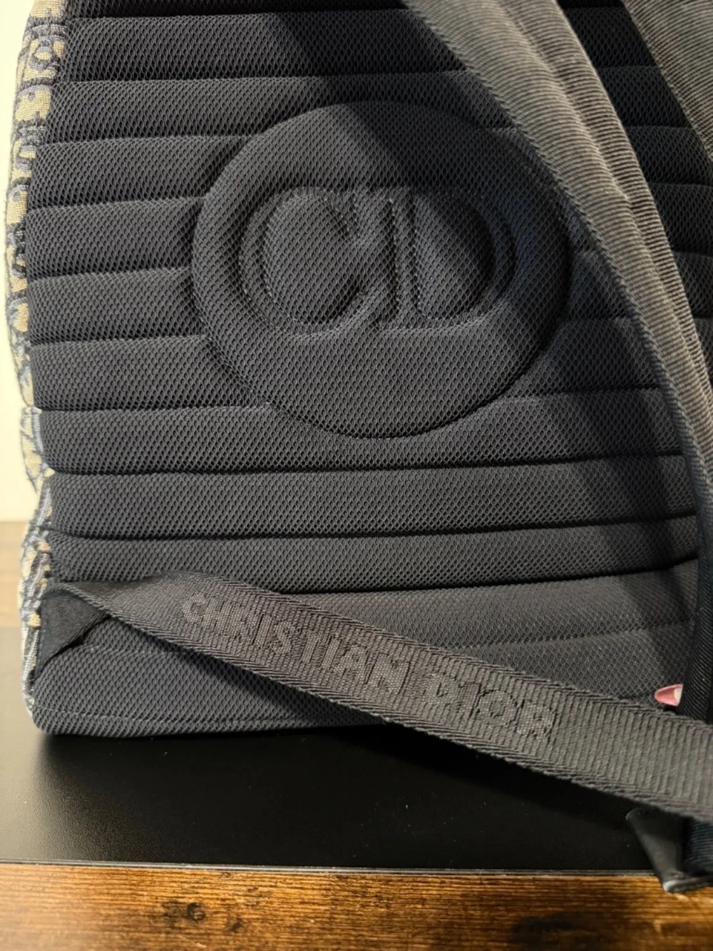 Dior Rider Backpack in Blue Oblique Canvas (MSRP $2900)